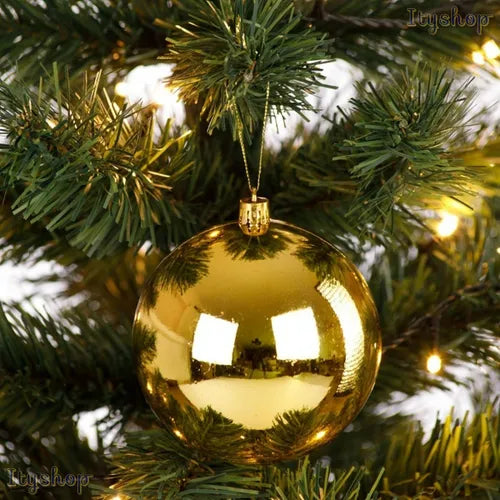 Kit 50 Bolas de Natal Ity Home Decorativas Brilhantes Variadas para Árvore